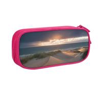 Xdcywbzdbc Astuccio a strati con stampa di dune sulla spiaggia, spazioso e organizzato, grande borsa portaoggetti con scomparti, design elegante e funzionale, rosa, Taglia unica, Organizer per