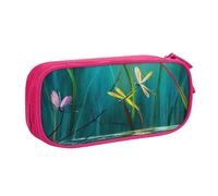 Xdcywbzdbc Astuccio a strati con stampa di libellule, spazioso e organizzato, grande borsa portaoggetti con scomparti, design elegante e funzionale, rosa, Taglia unica, Organizer per imballaggio