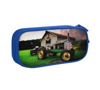 Xdcywbzdbc Astuccio a strati con stampa di un vecchio trattore, con stampa di fattoria, spazioso e organizzato, grande borsa portaoggetti con scomparti, design elegante e funzionale, Blu, Taglia