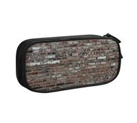 Xdcywbzdbc Astuccio a strati con stampa di vecchi mattoni, spazioso e organizzato, grande borsa portaoggetti con scomparti, design elegante e funzionale, Nero , Taglia unica, Organizer per imballaggio