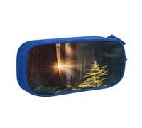 Xdcywbzdbc Astuccio a strati con stampa "luce del sole del mattino nel deserto", spazioso e organizzato, grande borsa portaoggetti con scomparti, design elegante e funzionale, Blu, Taglia unica,