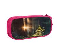 Xdcywbzdbc Astuccio a strati con stampa "luce del sole del mattino nel deserto", spazioso e organizzato, grande borsa portaoggetti con scomparti, design elegante e funzionale, rosa, Taglia unica,