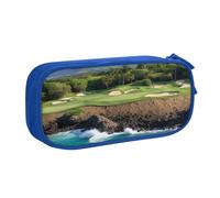 Xdcywbzdbc Astuccio a strati Hawaii Beach Golf Course stampa astuccio spazioso e organizzato grande borsa portaoggetti con scomparti Design elegante e funzionale, Blu, Taglia unica, Organizer per