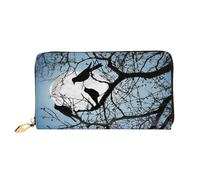 XDCYWBZDBC Black Crow Birds - Portafoglio da donna in pelle con cerniera lunga, grande capacità, con tasche multiple, multifunzione, per carte di credito, contanti, monete, 3D, Taglia unica, Casual