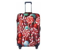 XDCYWBZDBC Candy Copertura elastica per bagagli da viaggio Tao18-32 pollici Copertura per bagagli con cerniera Antis antigraffio antipolvere Fissaggio e smontaggio rapido, bianco, M, Bagaglio a mano