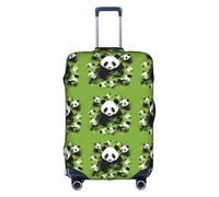 XDCYWBZDBC Copertura elastica per bagagli da viaggio con sfondo verde Panda Custodia per bagagli Tao18-32 pollici Copertura per bagagli con cerniera Antis Scratch Dust Tight Fissaggio e smontaggio