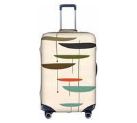 XDCYWBZDBC Copertura elastica per bagagli da viaggio con stampe moderne di metà secolo custodia per bagagli Tao18-32 pollici copertura per bagagli con cerniera antigraffio antipolvere fissaggio e