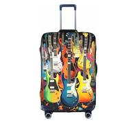 XDCYWBZDBC Copertura elastica per bagagli da viaggio per chitarre Tao18-32 pollici Copertura per bagagli con cerniera Antis Scratch Dust Tight Fissaggio e smontaggio rapido, bianco, S, Bagaglio a mano