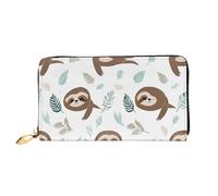 XDCYWBZDBC Cute On Yellow Lemons - Portafoglio da donna in pelle con cerniera, grande capacità, con tasche multiple e portafoglio multifunzione per carte di credito, contanti, 3D., taglia unica,