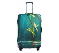 XDCYWBZDBC Dancing with Dragonflies Copertura elastica per bagagli da viaggio Custodia per bagagli Tao18-32 pollici Copertura per bagagli con cerniera Antis antigraffio antipolvere Fissaggio e