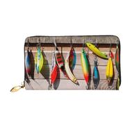 XDCYWBZDBC Esca da pesca Portafogli lunghi da donna Portafogli da viaggio Porta carte di credito Portafogli con cerniera di grande capacità Porta biglietti da visita Porta biglietti da visita Moda