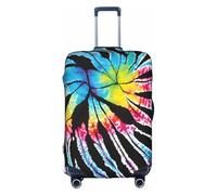 XDCYWBZDBC Exotic Tribe - Copertura elastica per bagagli da viaggio, stile tie dye, custodia per bagagli Tao18-32 pollici, con cerniera, antigraffio, antipolvere, fissaggio e smontaggio rapidi,