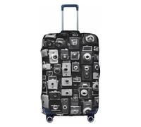 XDCYWBZDBC Retro Cool Camera Collection Copertura elastica per bagagli da viaggio Custodia per bagagli Tao18-32 pollici Copertura per bagagli con cerniera Antis antigraffio antipolvere Fissaggio e