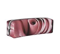 XDCYWBZDBC Rose Close Up Astuccio in pelle per cancelleria Borsa portaoggetti di grande capacità viene utilizzata per mettere piccoli oggetti per scuola, ufficio, viaggi o trucco piccola borsa per