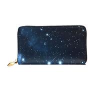 XDCYWBZDBC Starry Night Deep Outer Space - Borsa a mano in pelle con cerniera, grande capacità, portafogli da donna con tasche multiple, portafoglio multifunzione per carte di credito, 3D., taglia