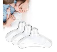 XdealCozyxc 3 protezioni per capezzoli per allattamento al seno, riutilizzabili, in morbido silicone, per allattamento