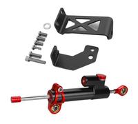 XDETGOK Ammortizzatore Moto Compatibile con Pan per America 1250 per RA1250S per RA1250 Kit Stabilizzatore Manubrio Regolabile per Ammortizzatore Sterzo per Motocicletta(Black-Red)
