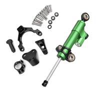 XDETGOK G Compatibile con Z900 2017 2018 Kit Staffa Stabilizzatrice Sterzo Ammortizzatore Moto Parti Accessori Universali Regolabili(Green-Black)