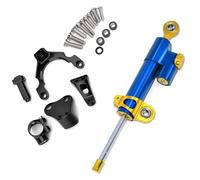 XDETGOK G Compatibile con Z900 2017 2018 Kit Staffa Stabilizzatrice Sterzo Ammortizzatore Moto Parti Accessori Universali Regolabili(Blue-Yellow)
