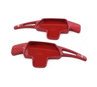 XDETGOK Leva Cambio Volante Compatibile con Mercedes per CLS Classe S 2014-2020 per Classe G 2019 Parti di Estensione del Cambio al Volante in Fibra di Carbonio.(Carbon Fiber Red)