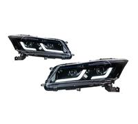XDFYHUIB Compatibile Con Accord Per 2008 2009 2010 2011 2012 Dynamic Signal DRL H-ID Head Lamp Angel Eye 4 Lenti Accessori Faro 1 Paio