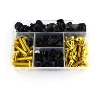 XDFYHUIB Compatibile con Yamaha per Tdm900 per XT1200z per FZR1000 per MT-01 per MT-125 per Motociclette per M5 M6 Kit Completo di Bulloni per Carenatura(Yellow)