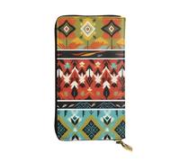 XDHFFJUCK Portafogli da uomo in pelle con piume bohémien, elegante portafoglio con clip per banconote, porta carte, portafoglio da viaggio, portafoglio elettronico, tasca per carte di credito,