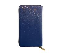 XDHFFJUCK Portafogli in pelle blu navy cielo e stelle elegante portafoglio da uomo con clip per soldi, portafoglio pieghevole, porta carte, banconote, portafoglio da viaggio, portafoglio elettronico,