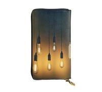 XDHFFJUCK Portafogli in pelle con lampadine eleganti da uomo, con clip per soldi, portafoglio pieghevole, porta carte, banconote, portafoglio da viaggio, portafoglio elettronico, tasca portaoggetti