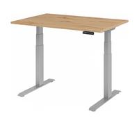 XDKB 12 S | Scrivania 120x80 regolabile in altezza elettrico Rovere Nodato