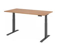 XDKB 16 G | Scrivania - 160x80 Noce regolabile in altezza elettrico