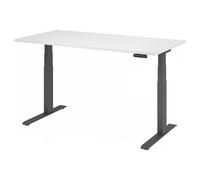 XDKB 16 G | Scrivania - Bianco 160x80 regolabile in altezza elettrico