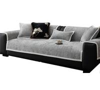 XDKS Copridivano 3/2/1 Posti Fodera per Divano a l Antiscivolo Lavabile Copri per Cane Gatti, Copridivano Moderno Universale per Divano con Braccioli a Penisola (Grey,70x120cm/1 Piece)