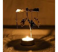 XDLEDMKIZ Candele da Tavolo, Applique per Candele, Ornamenti per candelieri rotanti romantici di Lusso nordici, Accessori per cene a lume di Candela, Decorazioni Creative per la Ta