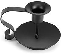 XDLEDMKIZ Candele da Tavolo, Applique per Candele, portacandele Conico in Ferro battuto, antiruggine, candelabro Vintage, Supporto per Cena a lume di Candela, Decorazione per la ca