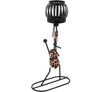 XDLEDMKIZ Candele da Tavolo, Applique per Candele, retrò, Decorazioni, 1 Pezzo Elegante portacandele retrò in Ferro a Forma di Persone portacandele per la casa