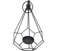 XDLEDMKIZ Candele da Tavolo, Applique per Candele, retrò, Decorazioni, candelieri. I candelieri in Metallo Possono Essere appesi a Forma Geometrica. Decorazioni per l'atmosfera del