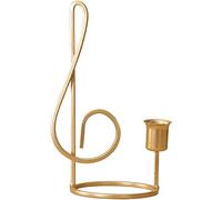 XDLEDMKIZ Candele da Tavolo, Applique per Candele, retrò, Decorazioni, Ornamenti di Lusso in Ferro battuto con Note Musicali, candelieri profumati, romantici, cene a lume di candel