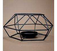 XDLEDMKIZ Candele da Tavolo, Applique per Candele, retrò, Decorazioni, portacandele Geometrico in Metallo Creativo, portacandele 3D, Decorazione per la casa in Stile Nordico, ornam