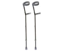 XDLEDMKIZ Stampelle 2 unità Stampelle da avambraccio con Polsino Chiuso Girevole Stampelle da Gomito in Alluminio Pieghevoli Bastone da Passeggio Medico Leggero e Regolabile in Alt