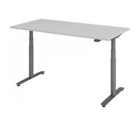XDLR 16 G | 160x80 | Scrivania altezza regolabile elettricamente - Grigio 160x80 regolabile in altezza elettrico