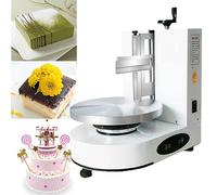 XDLYWUZIQ 4-12 Pollici Torte Crema di Burro Macchina per Spalmare Torta Pane Crema Marmellata Spalmatore, Torta di Compleanno Automatica Crema Rivestimento Liscio Decorazione Macchina,White