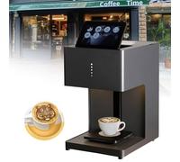 XDLYWUZIQ Stampante per caffè, Macchina per Latte 3D Automatica con Funzionamento One-Touch, Stampante a Getto D'inchiostro Portatile Wi-Fi per Stampa di Foto Fai da Te su Cibi Come Torte Black