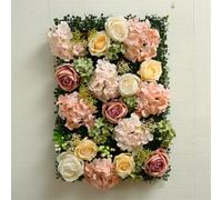 XDMING 1 Pezzo 3D Floreale Parete Fiori Artificiali Sfondo Pannelli Seta Rosa Parete per Matrimonio Festa Baby Shower Nuziale casa Arredamento