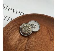 XDMING 10 Bottoni per Vestiti retrò, spiga di Grano, Modello Corona, Bottoni in Metallo, per Abito, Giacca, Cappotto, Decorazione