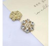 XDMING Bottoni Grandi con Fiori di Strass da 25 mm per Abbigliamento, Moda, Decorazioni, Accessori per Cucire, Abbigliamento, lavori ad ago