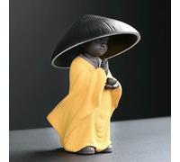 XDMING Colino da tè Creativo in Ceramica a Forma di Piccolo Monaco, colino da tè Che perde, Set da tè Kung Fu per la casa, Accessori per la Decorazione della Cerimonia del tè