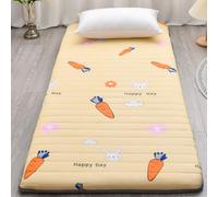 XDone Giallo singolo ispessito 5 cm morbido futon materasso giapponese tatami tappetino portatile arrotolabile materasso pieghevole letto per casa campeggio divano