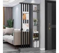 XDOPIRRS Colonna divisoria autoportante per ingresso e corridoio, divisorio per la privacy con scaffali, separatore ambiente dal pavimento al soffitto, schermo per la privacy per casa(D,80cm/31.5in)