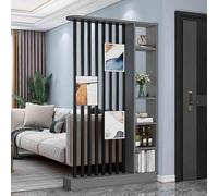 XDOPIRRS Colonna divisoria autoportante per ingresso e corridoio, divisorio per la privacy con scaffali, separatore ambiente dal pavimento al soffitto, schermo per la privacy per casa(D,120cm/47.2in)